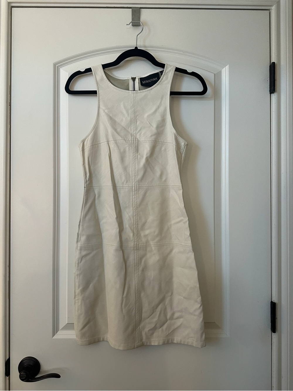 MINKPINK Cream Sleeveless A-Line Mini Dress
